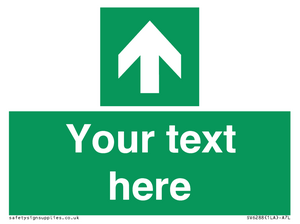 Safe condition Custom arrow up sign